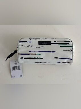 Kate Spade New York "Daycation Penpals" Small Henrietta Cosmetic Pouch-WLRU1250